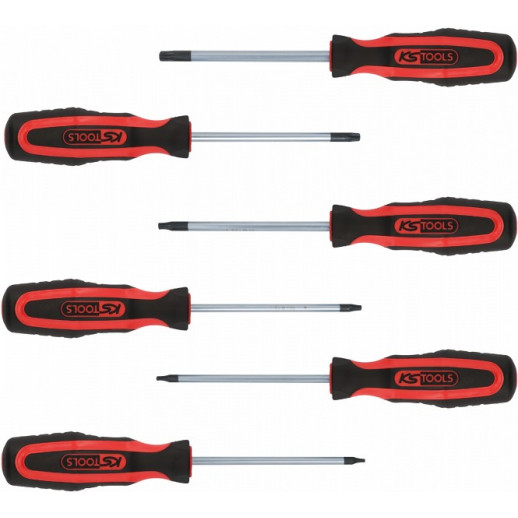 6-ОС. ОТВЕРТКИ TORX С ОТВЕРСТИЯМИ КОМП. THX TH10-TH40. ИНСТРУМЕНТЫ ERGOTORQUEPLUS KS