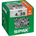 SPAX T-STAR PLUS WIROX ÜLDKRUVI. TSINGITUD. VÄLISKASUTUS T20 4X35 XXL 500TK