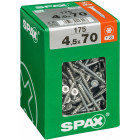 SPAX T-STAR PLUS WIROX ÜLDKRUVI TSINGITUD VÄLISKASUTUS T20 4.5X70 XXL 175TK