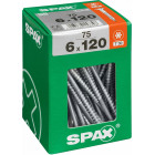 SPAX T-STAR PLUS WIROX ÜLDKRUVI TSINGITUD VÄLISKASUTUS T30 6X120 XXL 75TK