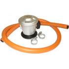 GAS GRILL REDUCER (PRESSURE CAP MOUNTING) 30BAR+HOSE 1.2M COMPLETE LUCIFER