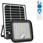 LED SOLAR PROZEKTOR+ANDUR+PULT 10W 1500LM 144X153MM NEUTRAALVALGE. MUST IP65 A++ KOBI