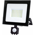 230V LED-PROJEKTORI+ANTURI MHC 50W 4270LM 198X183MM KYLMÄVALO. MUSTA IP44 LED2B