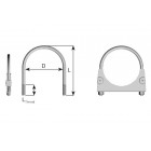 SUMMUTI U-KLAMBER 114.3MM