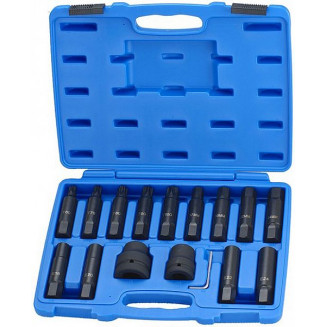 16-OS. SET DI BUSSOLE ESAGONALI E TORX DA 1&quot;+3/4&quot;. TRIONFO, 23743T