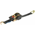 LOAD STRAP AUTOMATIC 500KG. 3.0M 25MM WITH TENSIONER AND HOOKS M+