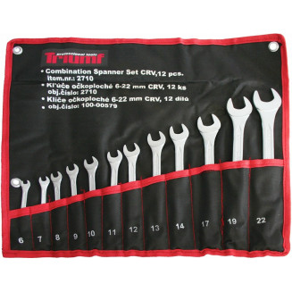 12-OS. SET DI CHIAVI PER ANELLI. 6-22MM. BORSA IN TESSUTO TRIUMF, 2710T