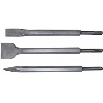 3-OS. SDS-PLUS MEJSEL/SPIKE SÆT. LÆNGDE 250MM TRIUMF, 2862T