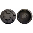 RUBBER PAD FOR FORKLIFT ROUND 100/90MM. HEIGHT 22MM ITALMATIC