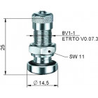TL-MET.VENTIIL. NIKELDATUD. L=26MM. AVA=8.3MM. 14BAR S/A