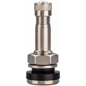 VALVOLA TL-MET. NICHELATO V2-05-1/TR416S. DADO BASSO. L=39,5MM. APERTURA 11,3 MM, 3040014