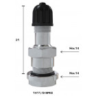 TL-VALVE TRUCK CASTING VALVE. 1411/C. OPENING 9.7MM. STRAIGHT L=31MM