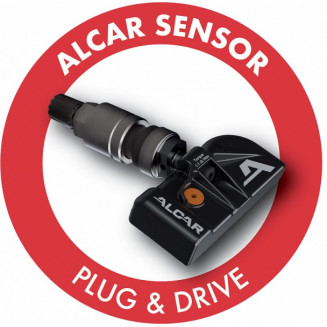 TPMS SENSOR ALCAR (LDL) P&amp;D S5A101B BLACK WITH AL.VALVE 434 MHZ, 3048S5A101B