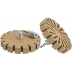 SEGMENT-KUMMIKÄI VELJELT LIIMIJÄÄKIDE EEMALDAMISEKS (3500 RPM) 6MM ADAPTERIGA