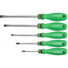 5-OS. TOURNEVIS COMPL. PZ-SL. ACIER SPÉCIAL MOSIV. BEARGRIP TÊTE VERT 1K