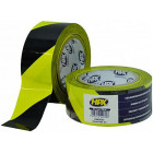 WARNING TAPE HD YELLOW/BLACK WITH DIAGONAL STRIPES 50MM/33M HPX