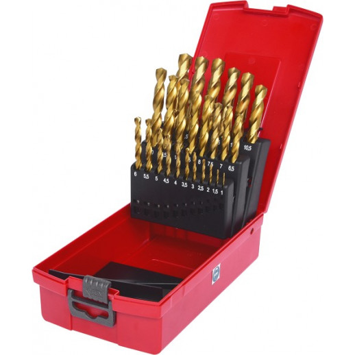 25-OS. HSS-TIN MET. FORET COMPL. OUTILS KS 1,0-13,0MM