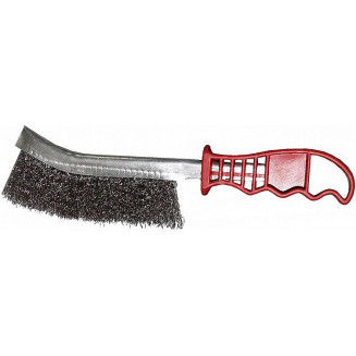 SPAZZOLA A MANO CON MANICO IN PLASTICA (SPAZZOLA IN ACCIAIO) TRIUMF, 33338T