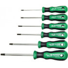 6-OS. TORX KRUVIKEERAJATE KOMPL. T10-T40. MOSIV ERITERAS. KOMPOSIIT 2K PEA BEARGRIP