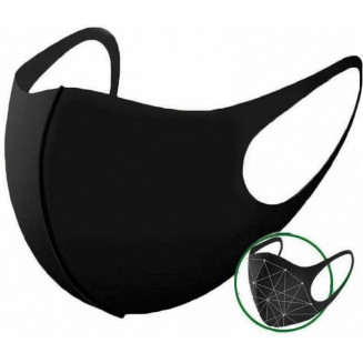 AUDINIS JUODOS VEIDO KAUKĖS 1 VNT &quot;APSAUGINĖ KAUKĖ&quot; M+, 350033