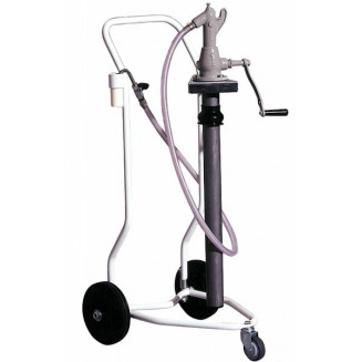 MOBILE OIL FILLING DEVICE WITH CRANK 60L TANK. 1.5M HOSE. 250ML ROTARY, 350891