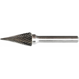 Pointe pointue conique en alliage de carbure de fraisage 12MM. LONGUEUR 65MM TRIUMF, 37017T