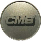 CMS CAPSULE. GRAY METALLIC. BLACK LOGO. 68MM