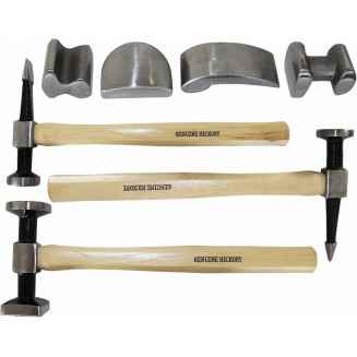 SET UTENSILI/MARTELLI PER LAMIERA. TRIUMF IN VALIGETTA DI PLASTICA, 4201T