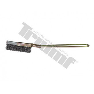 SPAZZOLA A MANO (SPAZZOLA IN ACCIAIO) PICCOLA. INOSSIDABILE. LARGHEZZA 6MM. TRIONFO ALTO 15MM, 44376T