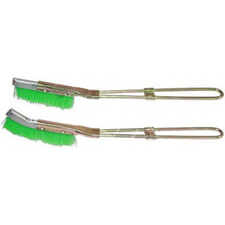 SPAZZOLA A MANO/SPAZZOLA IN NYLON 2 PZ. PICCOLO. LARGHEZZA 6MM. ALTA 15MM. TRIUMF CON ESTREMITÀ DRITTA E CURVA, 45174T