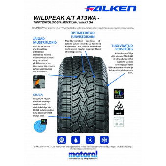 265/65R17 112H WILDPEAK AT3WA HP FALKEN 4X4 3PMSF, FK333897
