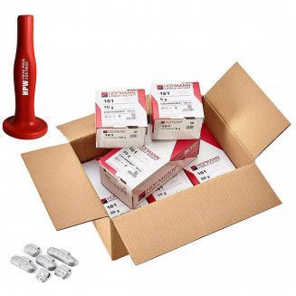 HJUL FLAD. COMP. RUSTFRI. 5-30G. 6X100STK (10,5KG) ZINK. P. FARVE + HJÆLP, 5000-1610-100