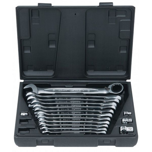 16-PIECE. RING-WRENCH SET+REV. 8-19MM KS TOOLS