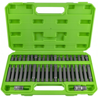 42-OS. KIT AVVIAMENTO PUNTE TORX. ESAGONALI DA 10 MM (3/8&quot;) A 12 PUNTI (CON FORO) JBM, 50983J
