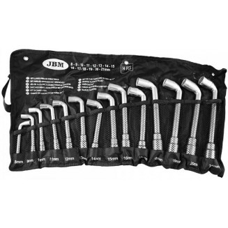 14-OS. L-VAMZDŽIŲ VERŽTAŽRAKČIŲ RINKINYS HEX. 8-21 mm JBM, 51528J