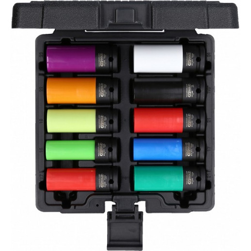 10-PIECE. THIN WHEEL DRIVE CHUCK SET 1/2