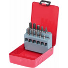 10-PIECE END MILLING BRUSH SET CARBIDE 8-10MM KS TOOLS