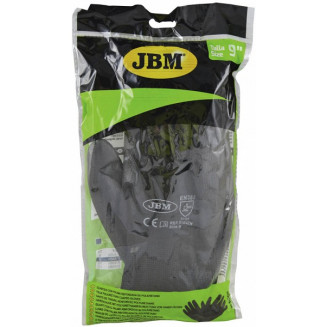 PU-BEHANDLADE NYLONARBETSHANDSKAR &quot;PRO-TEC&quot; STORLEK 9&quot; (SINGELFILMPACK) JBM, 51642NJ