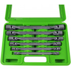 6-PIECE. CARDAN SOCKET KEY SET. 12-POINT. IN PLASTIC CASE. 8-19MM JBM