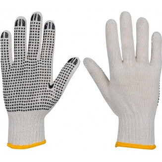 GANTS EN COTON TRICOT AVEC BOUTONS EN CAOUTCHOUC &quot;ONE FITS ALL&quot; PACK SUSPENDU JBM, 51785J