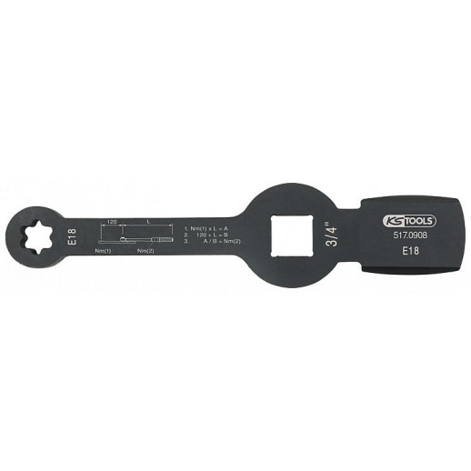 TORX E18 RING IMPACT WRENCH. 3/4