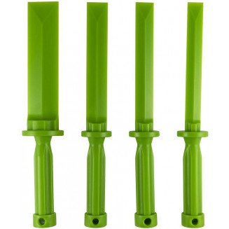 4-OS. SET DI ATTREZZI PER PULIZIA-RIMOZIONE IN PLASTICA NYLON 19-22-25-38MM. LUNGHEZZA 273MM JBM, 51832J