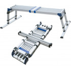 FOLDABLE WORK PLATFORM ALU H520-900MM. L1090-1750MM MAX 150KG JBM