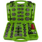 50-PIECE BRAKE PISTON PRESSER/SCREWDRIVER MASTER SET + CALIPER TOOLS JBM