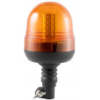 YELLOW CENTRAL FLASHING LIGHT 12/24V LED. 3-MODE. IP56. WITH PIN (H240MM) JBM
