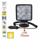 TYÖVALO 9-LED 27W 1450LM 10-30V IP68 MAGNEETTIPIDIN (IRROTTAVA) + SIG.VALOTIN JBM
