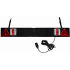 1020X140MM 2 LED-VALO+KULKIOT ALUSSA. 12V 5M KAAPELI 7-PIN JBM