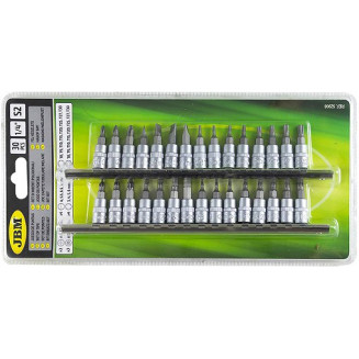 30-OS. SET UGELLI PER CARTA DA 1/4&quot; PH/PZ/SL/HEX/TX/THX. GUIDA 2XIN JBM, 52908J