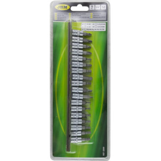 18-OS. 1/4&quot; PADRUNOTSIKUTE KOMPL. PH/PZ/SL/TX/HEX. METALLSIINIL JBM, 52909J