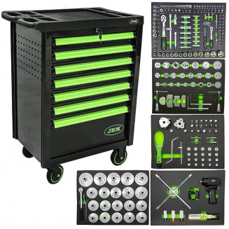 219-OS. CARRELLO PORTAUTENSILI OLIO/FRENO/RUOTA CON UTENSILI &quot;SERVICE OIL/BRAKE/WHEEL&quot; JBM, 53514J